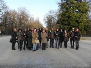 Foto di gruppo nel "Giardino Ducale" di Parma