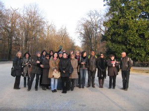 Progetto Europeo Comenius - Foto di gruppo nel "Giardino Ducale" di Parma